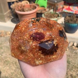 Hand Made Resin Tray or Ashtray